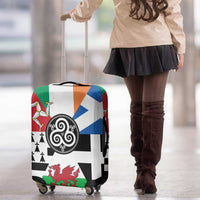 Celtic Nations Flag Luggage Cover Six Celtic Countries Heritage - Wonder Print Shop