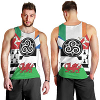 Celtic Nations Flag Men Tank Top Six Celtic Countries Heritage - Wonder Print Shop