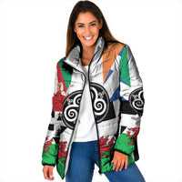 Celtic Nations Flag Padded Jacket Six Celtic Countries Heritage - Wonder Print Shop