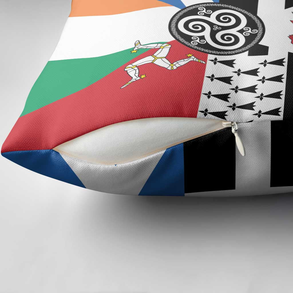 Celtic Nations Flag Pillow Cover Six Celtic Countries Heritage - Wonder Print Shop
