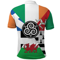 Celtic Nations Flag Polo Shirt Six Celtic Countries Heritage - Wonder Print Shop