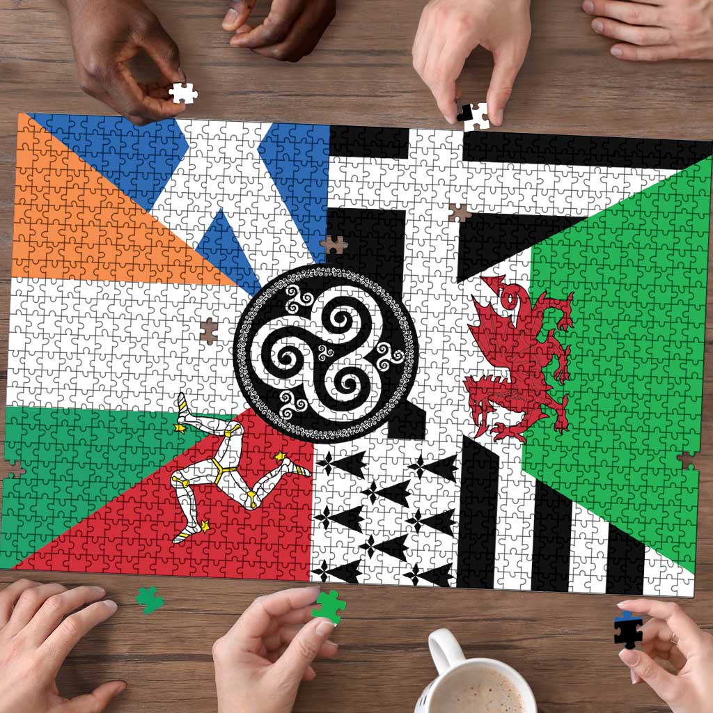 Celtic Nations Flag Puzzle Six Celtic Countries Heritage - Wonder Print Shop