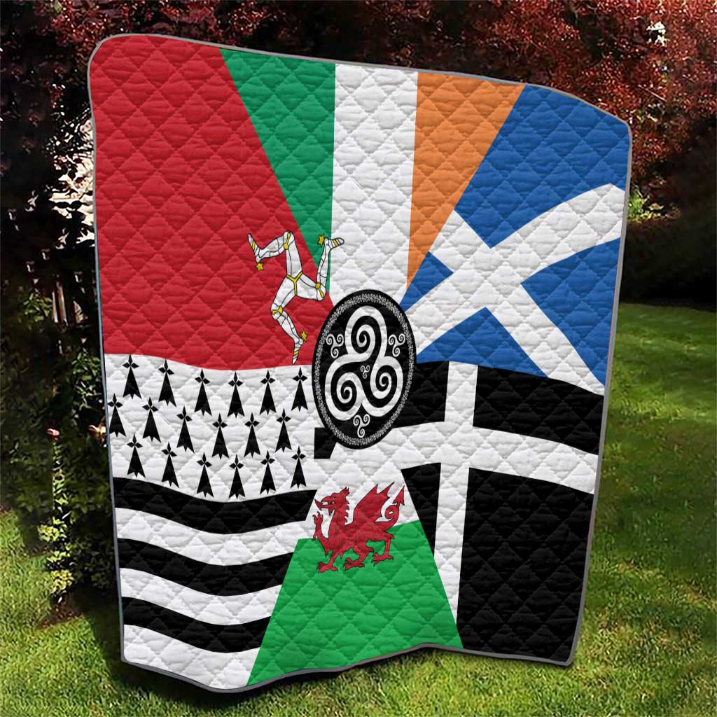 Celtic Nations Flag Quilt Six Celtic Countries Heritage - Wonder Print Shop