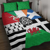 Celtic Nations Flag Quilt Bed Set Six Celtic Countries Heritage - Wonder Print Shop