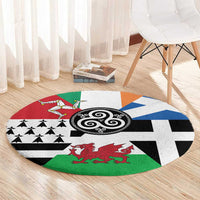 Celtic Nations Flag Round Carpet Six Celtic Countries Heritage - Wonder Print Shop