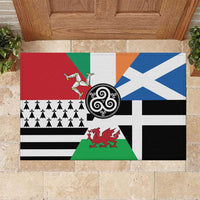 Celtic Nations Flag Rubber Doormat Six Celtic Countries Heritage - Wonder Print Shop