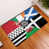 Celtic Nations Flag Rubber Doormat Six Celtic Countries Heritage - Wonder Print Shop