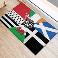 Celtic Nations Flag Rubber Doormat Six Celtic Countries Heritage - Wonder Print Shop