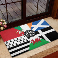 Celtic Nations Flag Rubber Doormat Six Celtic Countries Heritage - Wonder Print Shop