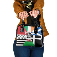 Celtic Nations Flag Shoulder Handbag Six Celtic Countries Heritage - Wonder Print Shop