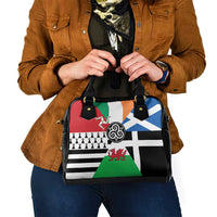 Celtic Nations Flag Shoulder Handbag Six Celtic Countries Heritage - Wonder Print Shop