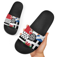 Celtic Nations Flag Slide Sandals Six Celtic Countries Heritage - Wonder Print Shop