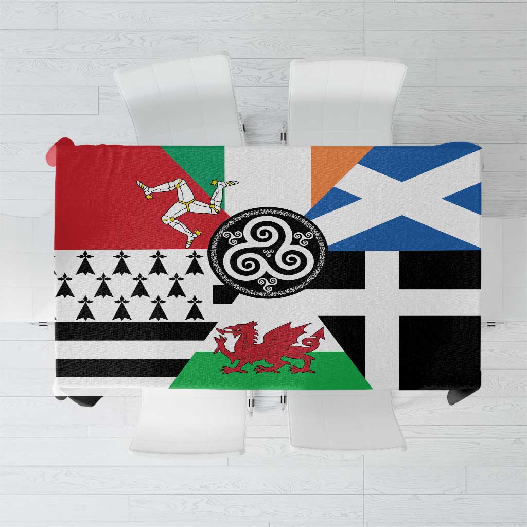 Celtic Nations Flag Tablecloth Six Celtic Countries Heritage - Wonder Print Shop