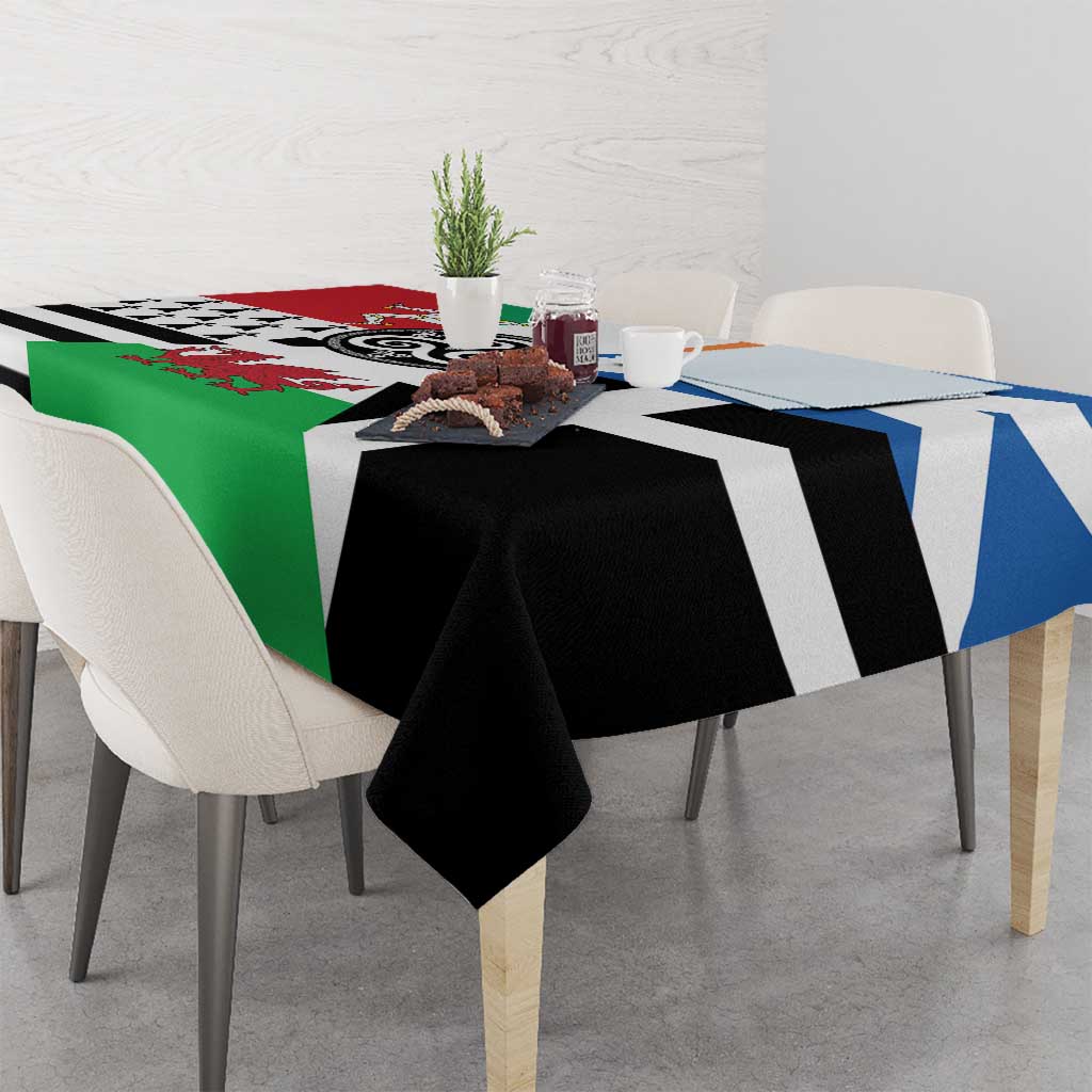 Celtic Nations Flag Tablecloth Six Celtic Countries Heritage - Wonder Print Shop