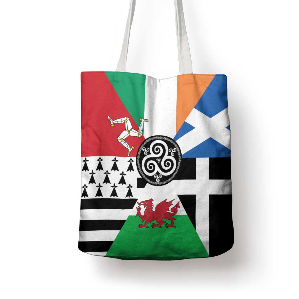 Celtic Nations Flag Tote Bag Six Celtic Countries Heritage - Wonder Print Shop