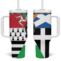 Celtic Nations Flag Tumbler With Handle Six Celtic Countries Heritage - Wonder Print Shop