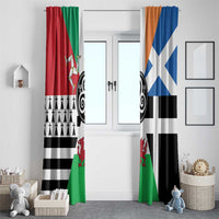 Celtic Nations Flag Window Curtain Six Celtic Countries Heritage - Wonder Print Shop
