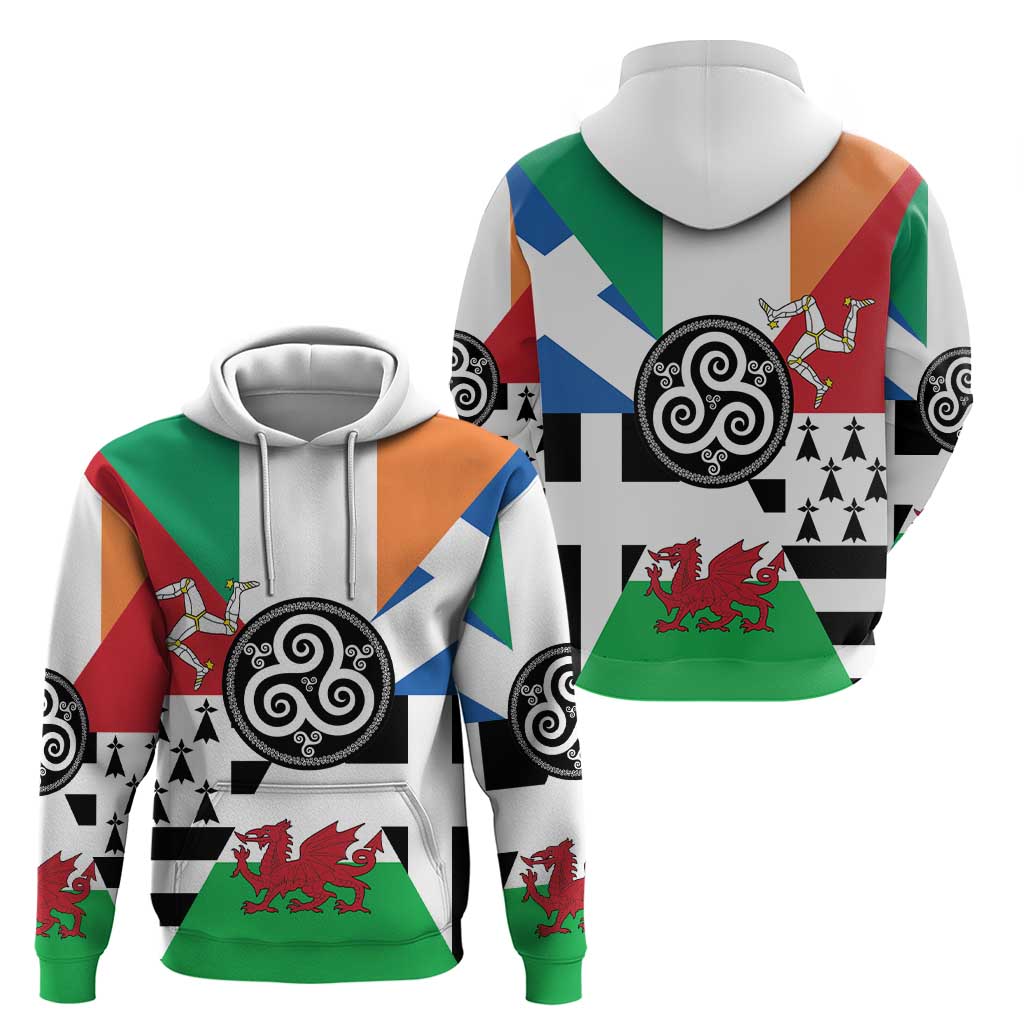 Celtic Nations Flag Zip Hoodie Six Celtic Countries Heritage - Wonder Print Shop