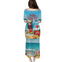 Saint Lucia Christmas Puletasi Tropical Parrot With Rum Punch Cocktail - Wonder Print Shop