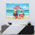 Saint Lucia Christmas Tapestry Tropical Parrot With Rum Punch Cocktail - Wonder Print Shop