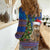 Uruguay Christmas Women Casual Shirt Pampas Cat With Folk Pattern - Wonder Print Shop