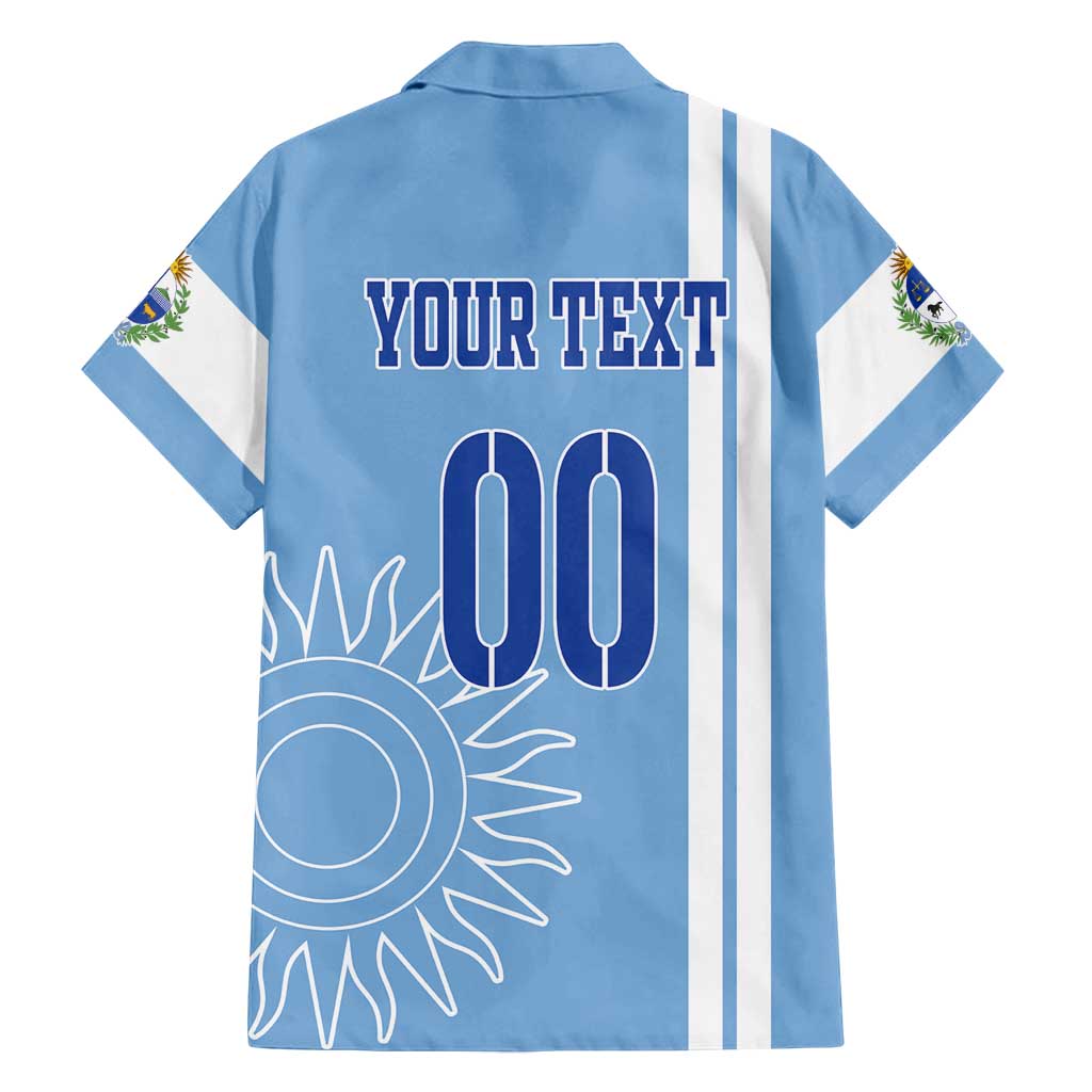Custom Uruguay Football Family Matching Puletasi and Hawaiian Shirt Sun of May The Sky Blue - Wonder Print Shop