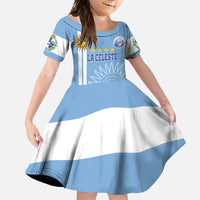 Custom Uruguay Football Family Matching Tank Maxi Dress and Hawaiian Shirt Sun of May The Sky Blue - Wonder Print Shop