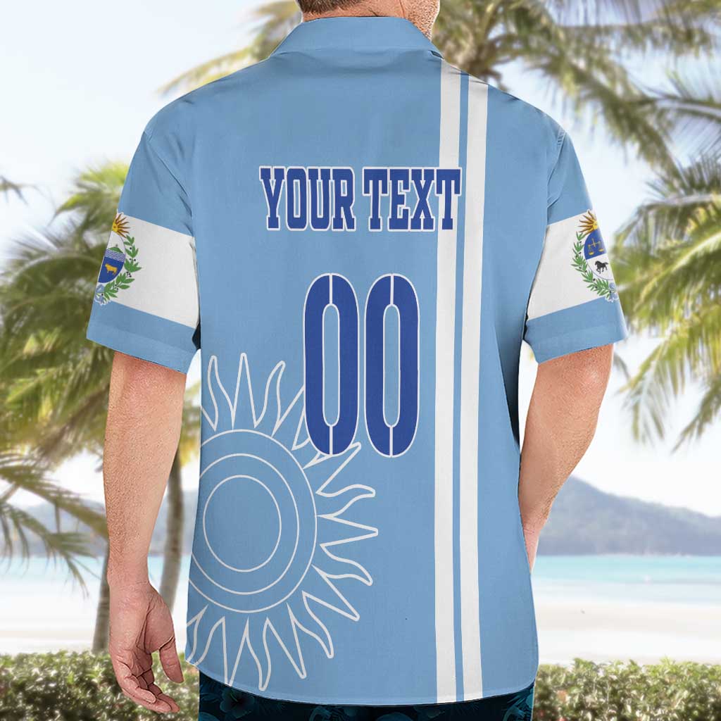 Custom Uruguay Football Hawaiian Shirt Sun of May The Sky Blue - Wonder Print Shop