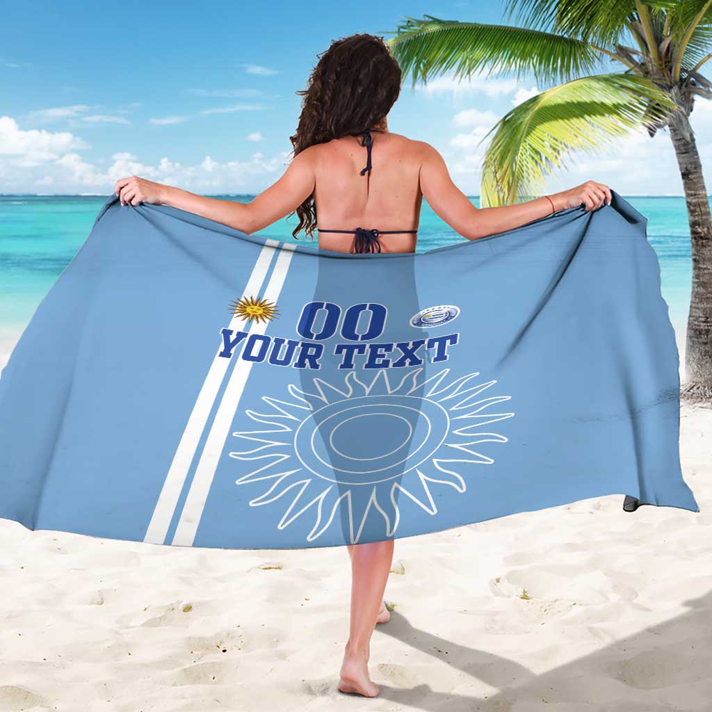 Custom Uruguay Football Sarong Sun of May The Sky Blue - Wonder Print Shop