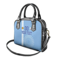 Custom Uruguay Football Shoulder Handbag Sun of May The Sky Blue