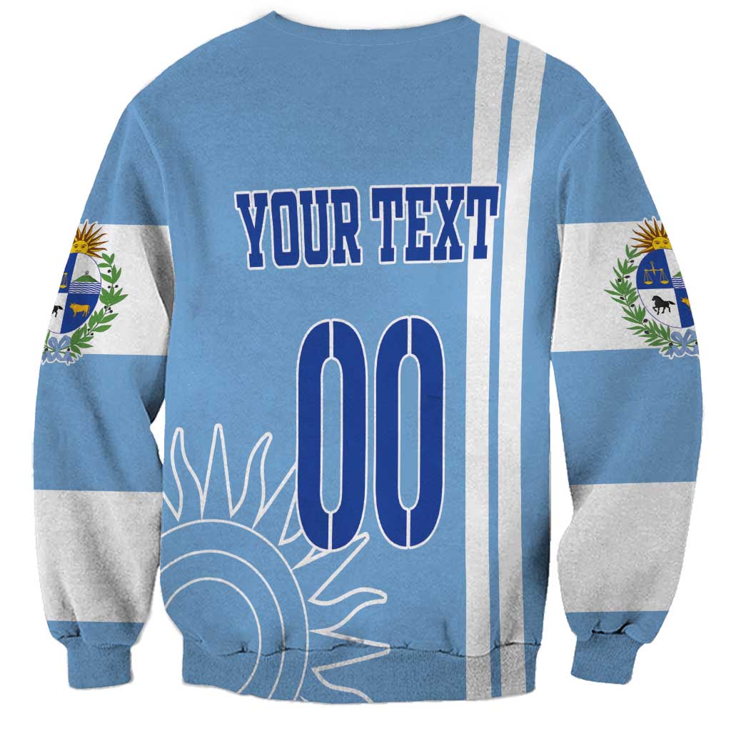 Custom Uruguay Football Sweatshirt Sun of May The Sky Blue - Wonder Print Shop