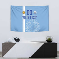 Custom Uruguay Football Tapestry Sun of May The Sky Blue - Wonder Print Shop