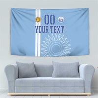 Custom Uruguay Football Tapestry Sun of May The Sky Blue - Wonder Print Shop