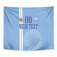 Custom Uruguay Football Tapestry Sun of May The Sky Blue - Wonder Print Shop