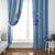 Custom Uruguay Football Window Curtain Sun of May The Sky Blue - Wonder Print Shop