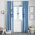 Custom Uruguay Football Window Curtain Sun of May The Sky Blue - Wonder Print Shop
