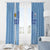 Custom Uruguay Football Window Curtain Sun of May The Sky Blue - Wonder Print Shop