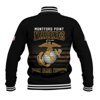 Montford Point Marines Baseball Jacket First Black Marines USMC Military - Wonder Print Shop