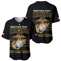Montford Point Marines Baseball Jersey First Black Marines USMC Military - Wonder Print Shop