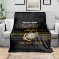 Montford Point Marines Blanket First Black Marines USMC Military - Wonder Print Shop