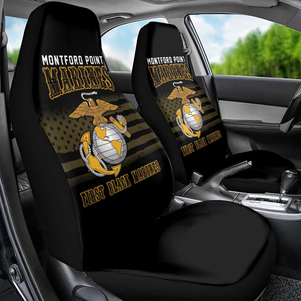 Montford Point Marines Car Seat Cover First Black Marines USMC Military - Wonder Print Shop