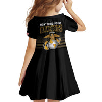 Montford Point Marines Family Matching Off Shoulder Short Dress and Hawaiian Shirt First Black Marines USMC Military - Wonder Print Shop