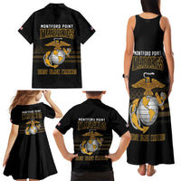Montford Point Marines Family Matching Tank Maxi Dress and Hawaiian Shirt First Black Marines USMC Military - Wonder Print Shop