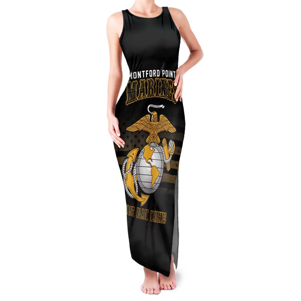 Montford Point Marines Family Matching Tank Maxi Dress and Hawaiian Shirt First Black Marines USMC Military - Wonder Print Shop