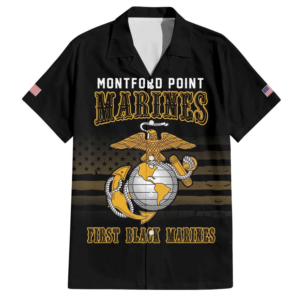 Montford Point Marines Hawaiian Shirt First Black Marines USMC Military - Wonder Print Shop