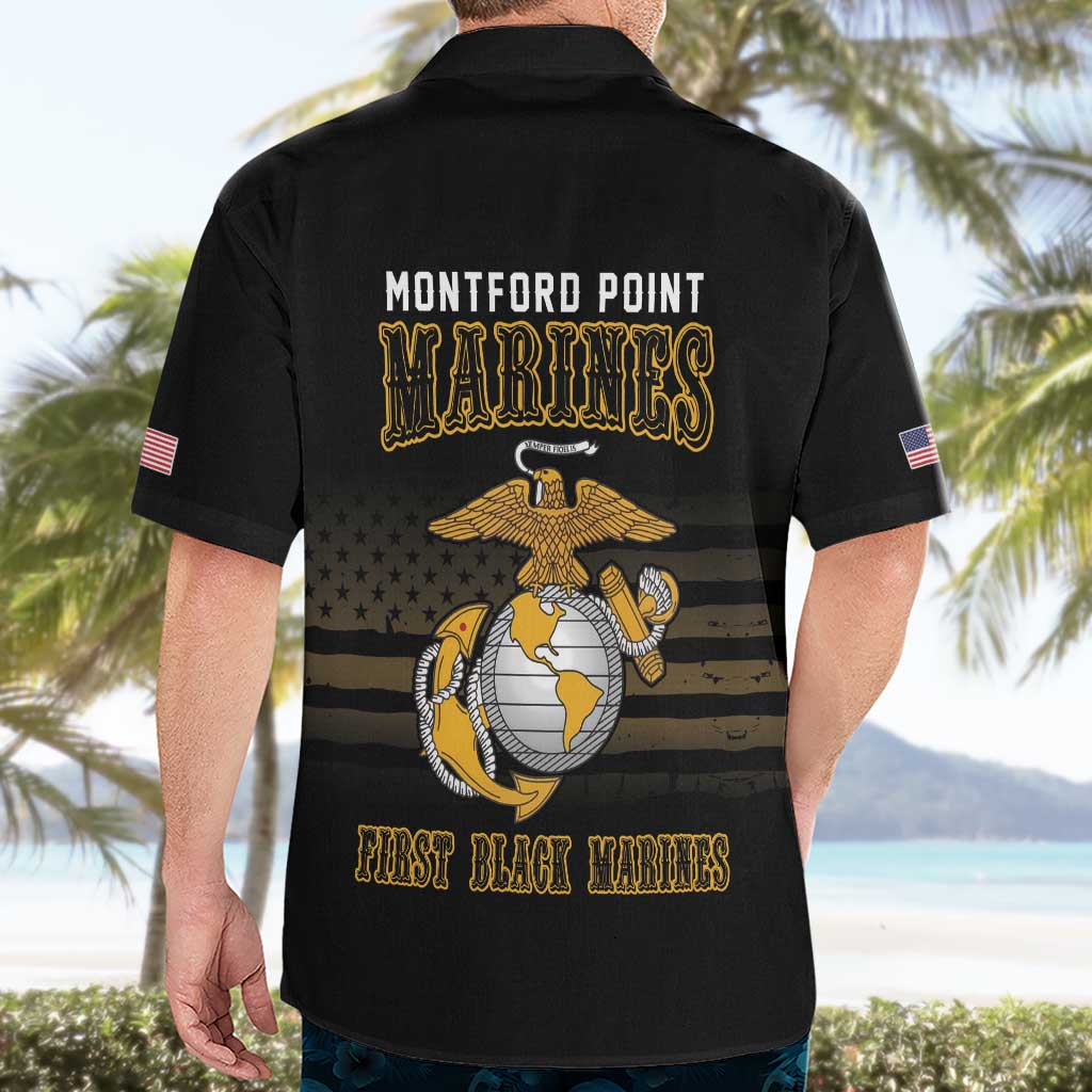 Montford Point Marines Hawaiian Shirt First Black Marines USMC Military - Wonder Print Shop