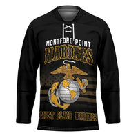 Montford Point Marines Hockey Jersey First Black Marines USMC Military - Wonder Print Shop