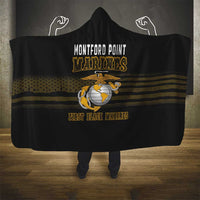 Montford Point Marines Hooded Blanket First Black Marines USMC Military - Wonder Print Shop