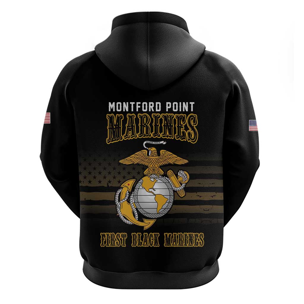 Montford Point Marines Hoodie First Black Marines USMC Military - Wonder Print Shop