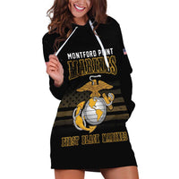 Montford Point Marines Hoodie Dress First Black Marines USMC Military - Wonder Print Shop